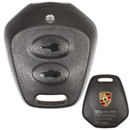 KeylessKing 2 Pack Remote Key Fob Replacement Case – Uncut Blade & Shell With Pad Buttons