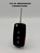 Volkswagen 2002-2006 Flip Key 753AM