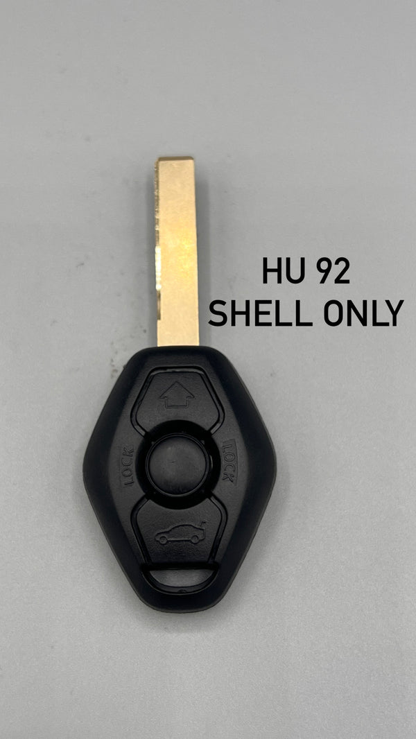 BMW Diamond Key SHELL ONLY with HU92 Blade