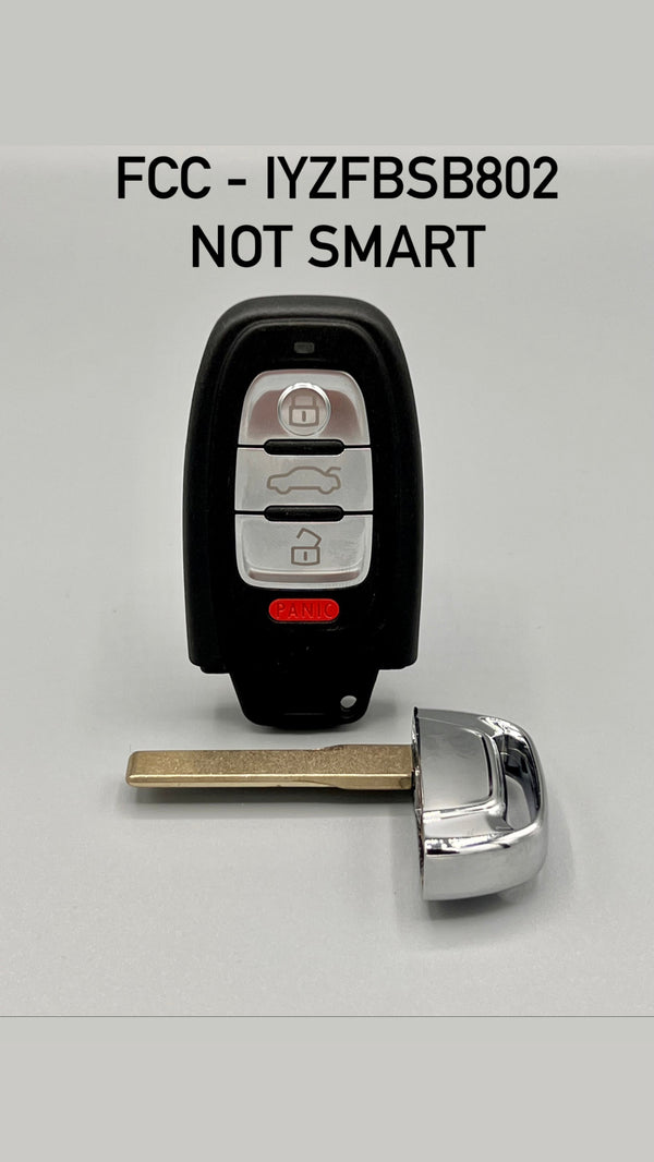 Audi BCM2 Slot Key (without Comfort Access)