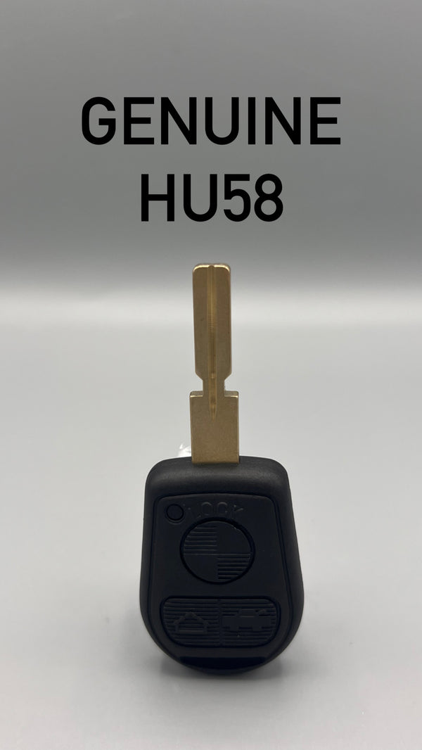 BMW Old Style Remote Head Key HU58 (Genuine Refurbished)