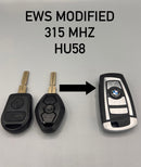 BMW EWS Flip Key HU58 BLADE (MODIFIED)